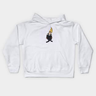 Sitting Happy Present Mic Kids Hoodie